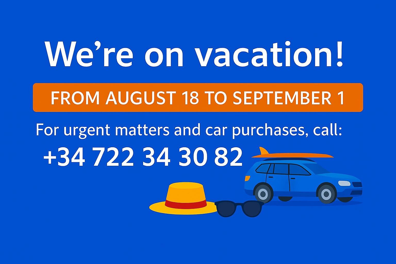 We’re on vacation!